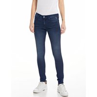 Replay Damen Jeans NEW LUZ - Skinny Fit - Blau - Dark Blue Denim EAN:8059799949429