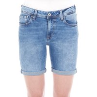 Pepe Jeans Damen Jeans Short Poppy Blau - Blue Denim EAN:8445108580993