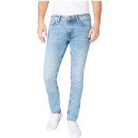 Pepe Jeans Herren Jeans Stanley - Tapered Fit - Blau - Light Used Wiser EAN:8445512048942