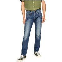 Pepe Jeans Herren Jeans Cash - Regular Fit - Blau - Streaky Stretch Medium EAN:8445512063617