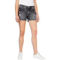 Pepe Jeans Damen Jeans Short THRASHER - Regular Fit Schwarz - Black Wiser EAN:8445512193079