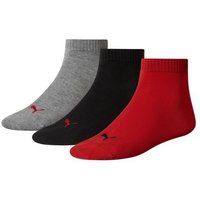 Puma Unisex Herren Damen Quarter Socken PLAIN - 3er Pack EAN:8718824384658