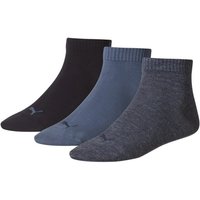 Puma Unisex Herren Damen Quarter Socken PLAIN - 3er Pack EAN:8718824384801