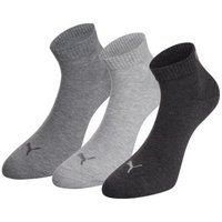 Puma Unisex Herren Damen Quarter Socken PLAIN - 3er Pack EAN:8718824385006