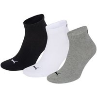 Puma Unisex Herren Damen Quarter Socken PLAIN - 3er Pack EAN:8718824385068