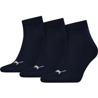 Puma Unisex Herren Damen Quarter Socken PLAIN - 3er Pack EAN:8718824423098