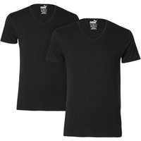 Puma Herren T-Shirt Basic V-Neck Regular Fit 2er Pack EAN:8720245038393