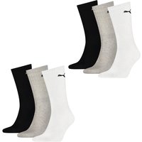 Puma Herren Damen Basic Unisex Crew Baumwolle Sport Socken - 6er 9er 12er Mulitipack EAN: