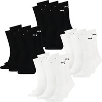 Puma Unisex Herren Damen Socken SPORT CREW LIGHTWEIGHT - 6er 9er 12er Multipack EAN: