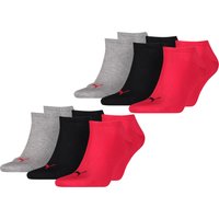 PUMA Unisex Herren Damen Sneaker Socken Baumwolle Sportsocken Füßlinge PLAIN - 6er 9er 12er Multipack EAN: