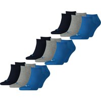 PUMA Unisex Herren Damen Sneaker Socken Baumwolle Sportsocken Füßlinge PLAIN - 6er 9er 12er Multipack EAN: