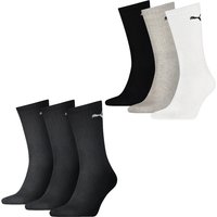 Puma Herren Damen Basic Unisex Crew Baumwolle Sport Socken - 6er 9er 12er Mulitipack EAN: