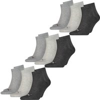 Puma Unisex Herren Damen Quarter Socken PLAIN - 6er 9er 12er Multipack EAN: