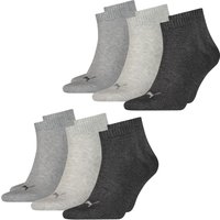 Puma Unisex Herren Damen Quarter Socken PLAIN - 6er 9er 12er Multipack EAN: