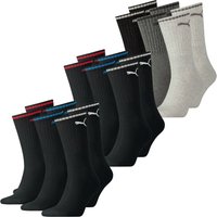 Puma Unisex Herren Damen Socken PUMA SPORT CREW STRIPE - 6er 9er 12er Multipack EAN: