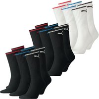 Puma Unisex Herren Damen Socken PUMA SPORT CREW STRIPE - 6er 9er 12er Multipack EAN: