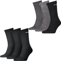 Puma Herren Damen Basic Unisex Crew Baumwolle Sport Socken - 6er 9er 12er Mulitipack EAN: