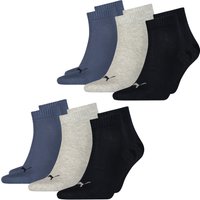 Puma Unisex Herren Damen Quarter Socken PLAIN - 6er 9er 12er Multipack EAN: