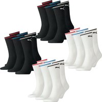 Puma Unisex Herren Damen Socken PUMA SPORT CREW STRIPE - 6er 9er 12er Multipack EAN: