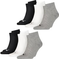 Puma Unisex Herren Damen Quarter Socken PLAIN - 6er 9er 12er Multipack EAN: