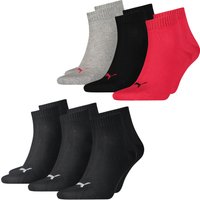 Puma Unisex Herren Damen Quarter Socken PLAIN - 6er 9er 12er Multipack EAN: