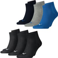 Puma Unisex Herren Damen Quarter Socken PLAIN - 6er 9er 12er Multipack EAN: