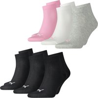 Puma Unisex Herren Damen Quarter Socken PLAIN - 6er 9er 12er Multipack EAN: