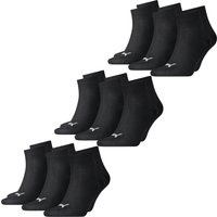 Puma Unisex Herren Damen Quarter Socken PLAIN - 6er 9er 12er Multipack EAN: