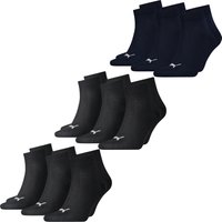 Puma Unisex Herren Damen Quarter Socken PLAIN - 6er 9er 12er Multipack EAN: