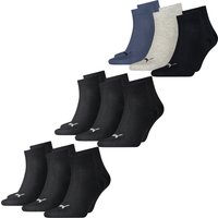 Puma Unisex Herren Damen Quarter Socken PLAIN - 6er 9er 12er Multipack EAN: