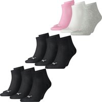 Puma Unisex Herren Damen Quarter Socken PLAIN - 6er 9er 12er Multipack EAN: