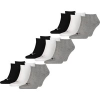 PUMA Unisex Herren Damen Sneaker Socken Baumwolle Sportsocken Füßlinge PLAIN - 6er 9er 12er Multipack EAN: