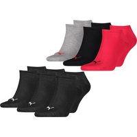 PUMA Unisex Herren Damen Sneaker Socken Baumwolle Sportsocken Füßlinge PLAIN - 6er 9er 12er Multipack EAN: