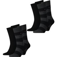 Tommy Hilfiger Herren Socken RUGBY SOCK Einfarbig Gestreift Baumwolle - 4er 6er 8er Multipack EAN: