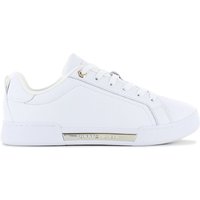 Tommy Hilfiger Chique Court Sneaker - Damen Schuhe Leder Weiß FW0FW07634-YBS EAN:8720645596097