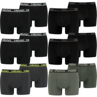 6 PUMA Herren Short Boxer Basic Boxershort + 6 HEAD Men Boxershort Basic Boxer EAN: