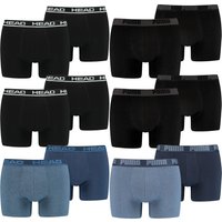 6 PUMA Herren Short Boxer Basic Boxershort + 6 HEAD Men Boxershort Basic Boxer EAN: