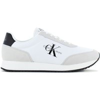 Calvin Klein Retro Runner Low Laceup - Herren Sneakers Schuhe Weiß YM0YM00746-YAF EAN:8720108136242