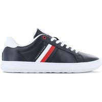 Tommy Hilfiger Essential Leather Cupsole - Herren Sneakers Schuhe Leder Dunkelblau FM0FM04921-DW5 EAN:8720644671184