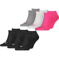 PUMA Unisex Herren Damen Sneaker Socken Baumwolle Sportsocken Füßlinge PLAIN - 6er 9er 12er Multipack EAN: