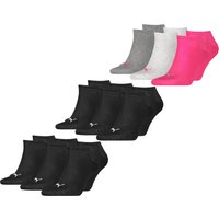 PUMA Unisex Herren Damen Sneaker Socken Baumwolle Sportsocken Füßlinge PLAIN - 6er 9er 12er Multipack EAN: