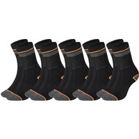 Black+Decker Unisex Herren Damen Arbeitssocken Heavy Fabric Crew - 5er 10er 15er Sparpack EAN:3614001067855