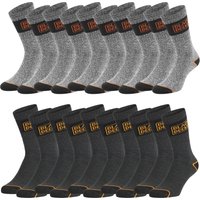 Black+Decker Crew Work Socks Unisex Herren Damen Arbeitssocken 10er Pack EAN:3614001196272