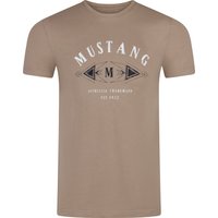 Mustang Herren T-Shirt Mehrfarbig Rundhals Regular Fit S bis 6XL EAN:4058823349284