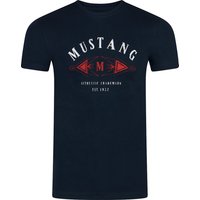 Mustang Herren T-Shirt Mehrfarbig Rundhals Regular Fit S bis 6XL EAN:4058823349444