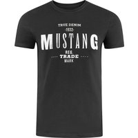 Mustang Herren T-Shirt Mehrfarbig Rundhals Regular Fit S bis 6XL EAN:4062839824543