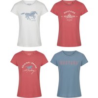 Mustang Damen T-Shirt 4er Pack Slim Fit S M L XL XXL EAN:4063499151680