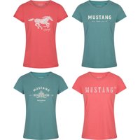 Mustang Damen T-Shirt 4er Pack Slim Fit S M L XL XXL EAN:4063499151871