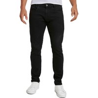 Tom Tailor Herren Jeans Troy - Slim Fit - Schwarz - Black Denim EAN:4063879184604