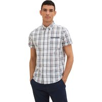 Tom Tailor Herren Kurzarm Hemd CHECKED SLUB - Regular Fit EAN:4066887025310